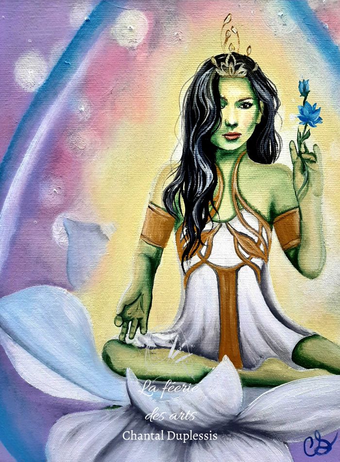 déesse Green Tara - goddess - esprit de la nature 